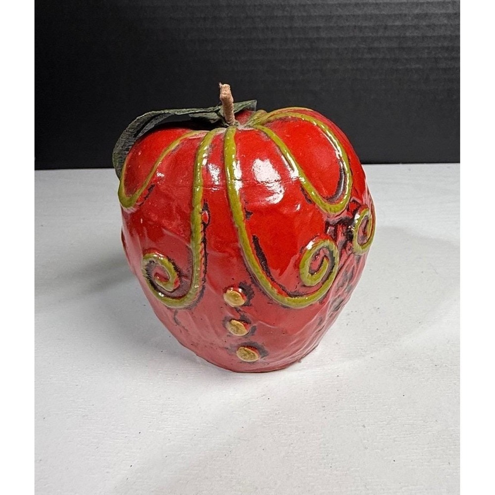 Vintage Red Apple Paperweight Fitz & Floyd  Retro MCM Jingles